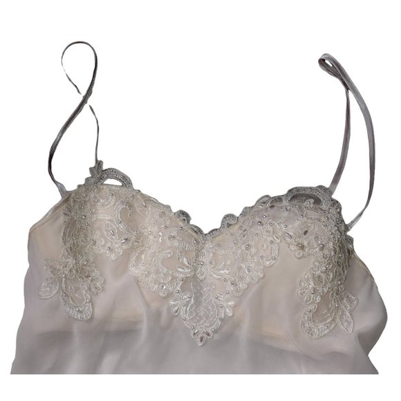 NWT Linea Donatella Blush Pink Bridal Molded Cups Babydoll Lingerie Set Small - Picture 2 of 8